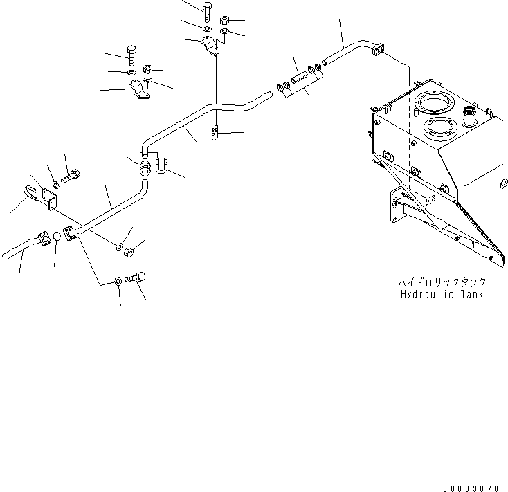 Part 330. HYDRAULIC PIPING (TANK TO EMERGENCY STEERING PUMP) [H3410-02A0]