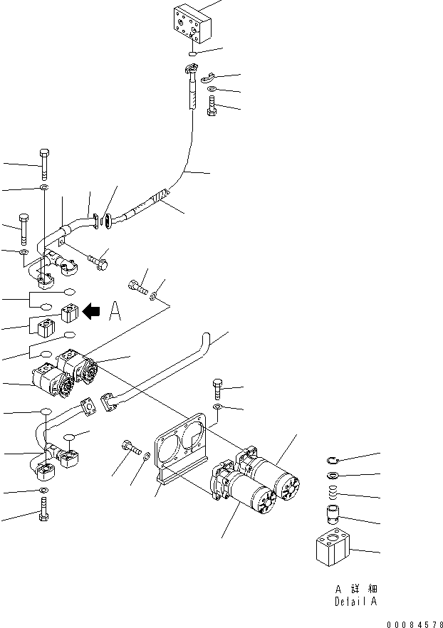 Part 390. HYDRAULIC PIPING (EMERGENCY STEERING LINE) [H3410-07A0]