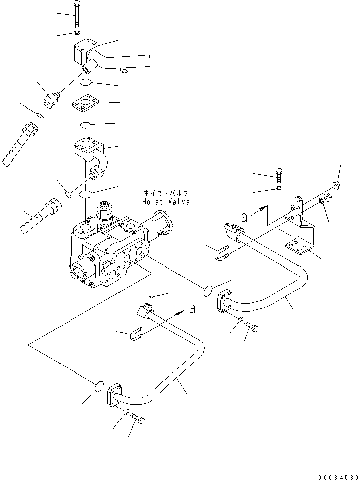 Part 410. HYDRAULIC PIPING (HOIST CYLINDER LINE) (1/2) [H3410-09A0]