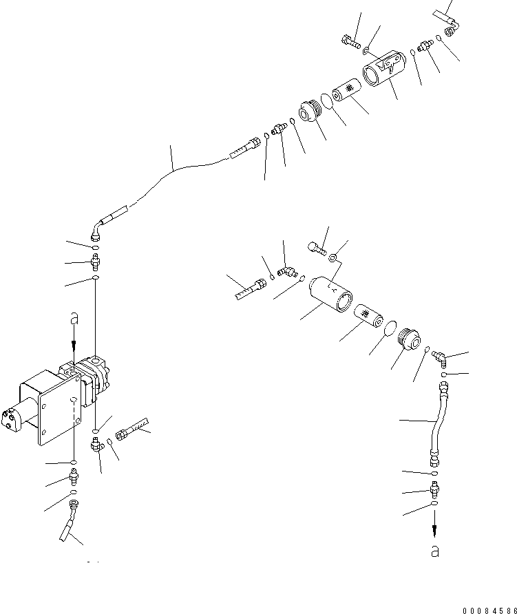 Part 590. DIFFERENTIAL LOCK PIPING (REAR FRAME LINE) (2/2) [H3511-11A0]