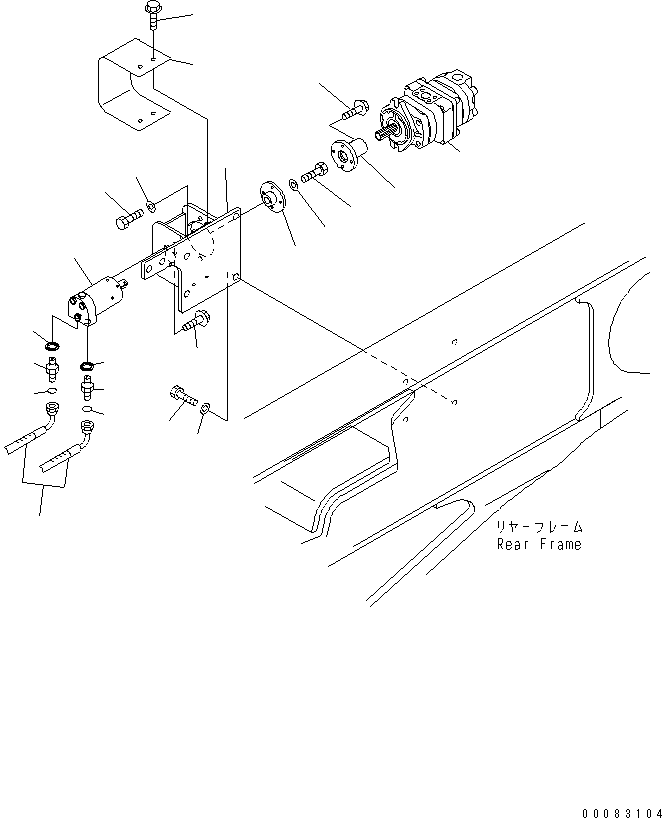 Part 600. DIFFERENTIAL LOCK PIPING (MOTOR¤ PUMP AND RELATED PARTS) [H3511-12A0]