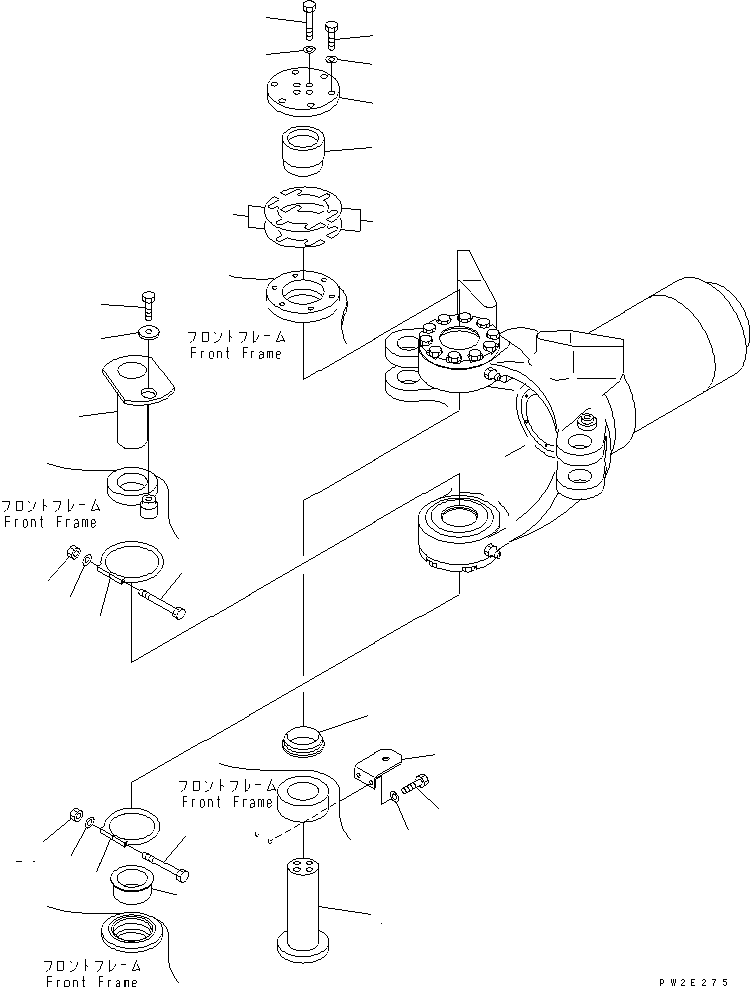 Part 70. HITCH FRAME (HINGE PIN) [J3150-01A0]