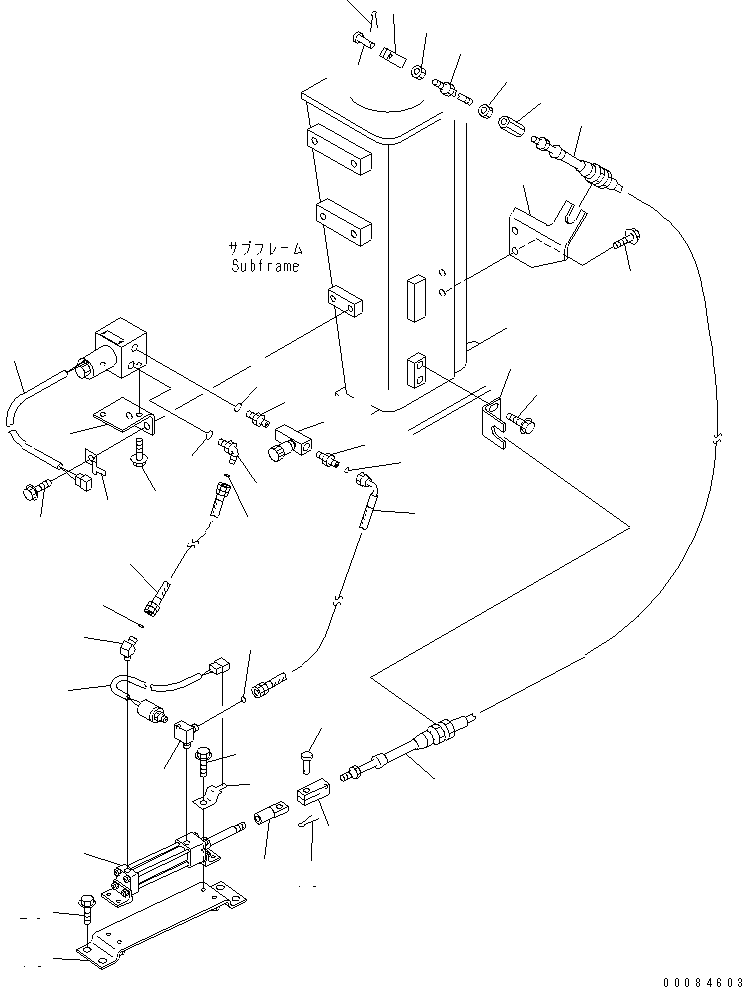 HM350-0E 00084603 XHAUST BRAKE (1/2)