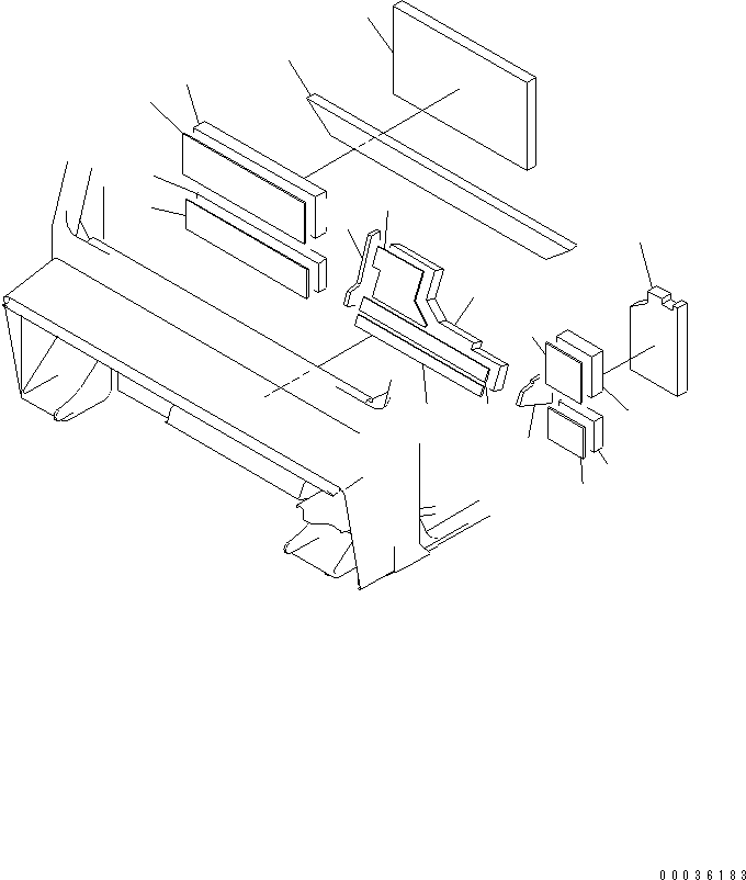 Part 160. OPERATOR'S CAB (NOISE PROOFING SHEET¤ 1/2) (WITH RADIO OR STEREO CASSETTE) [K0200-12A0]