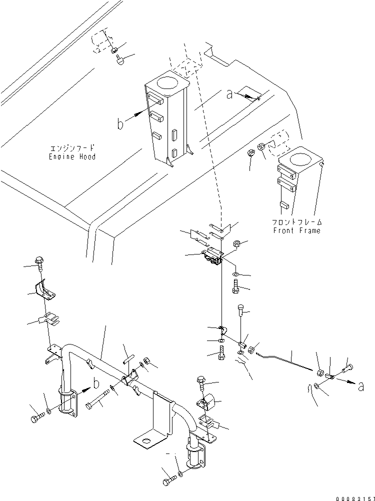 HM350-0E 00083157 NGINE HOOD AND RELATED PARTS (2/2)