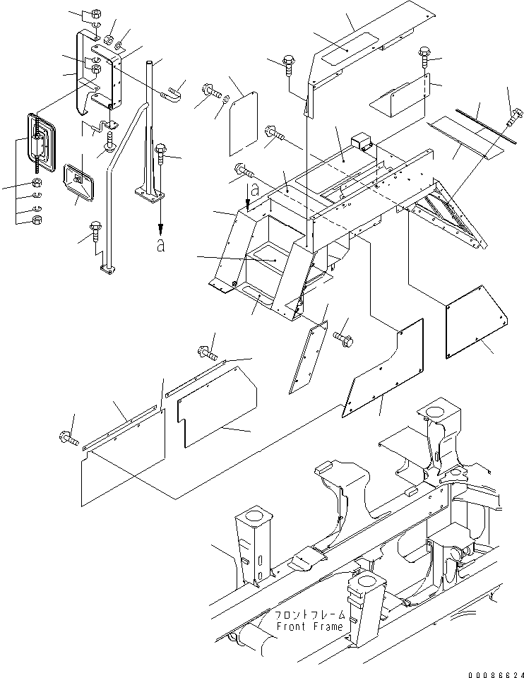 Part 150. FENDER SUB ASS'Y (R.H.) (FENDER AND RELATED PARTS) (WITH ADDITIONAL REAR MIRROR) [M3270-02A0]