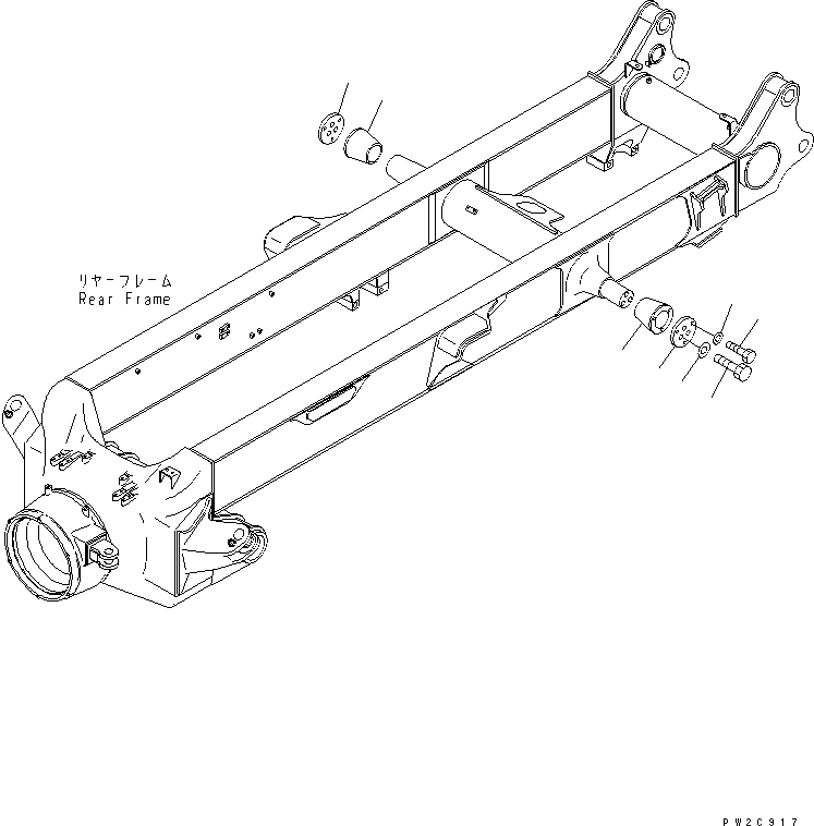 HM350-0E @@2C917@ EAR SUSPENSION (EQUALIZER BAR MOUNTING PARTS)