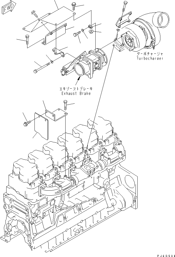 Part 100. HEAT SHIELD (2/2) EXHAUST BRAKE [A1570-B4D6]