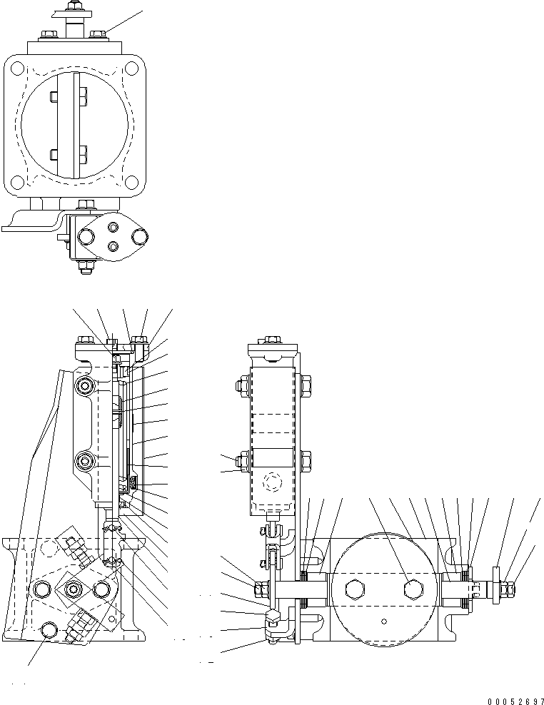 SAA6D04E 00052697 XHAUST BRAKE (INNER PARTS)