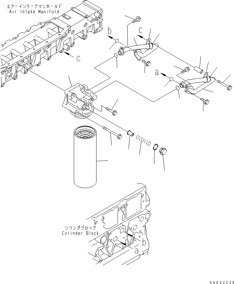 SAA6D04E 00032220 IL FILTER AND PIPING