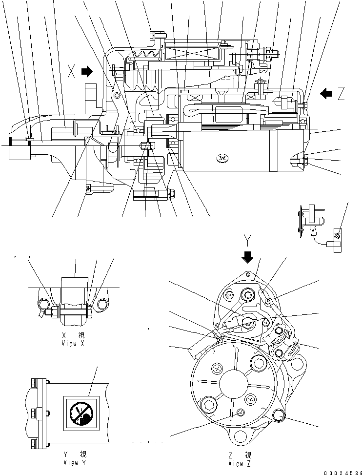 Part 580. STARTING MOTOR (11KW) (INNER PARTS) [A6210-C4C6]