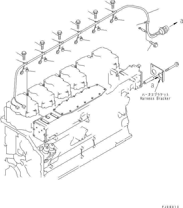 SAA6D04E @@6B813@ NGAGE WIRING (2/3) FUEL INJECTOR