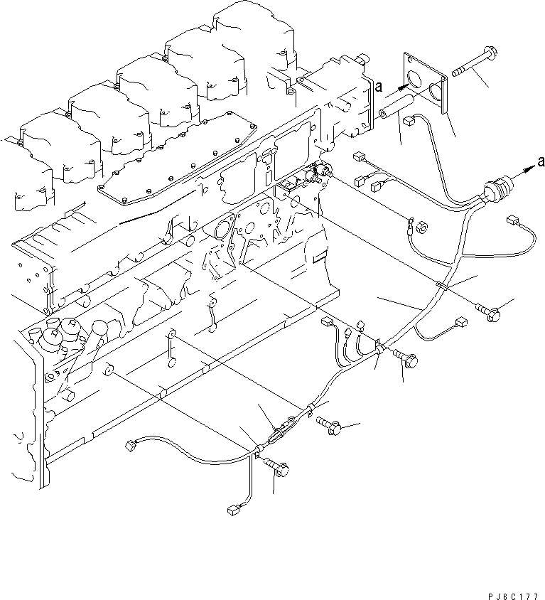 SAA6D04E @@6C177@ NGAGE WIRING (3/3) SENSOR