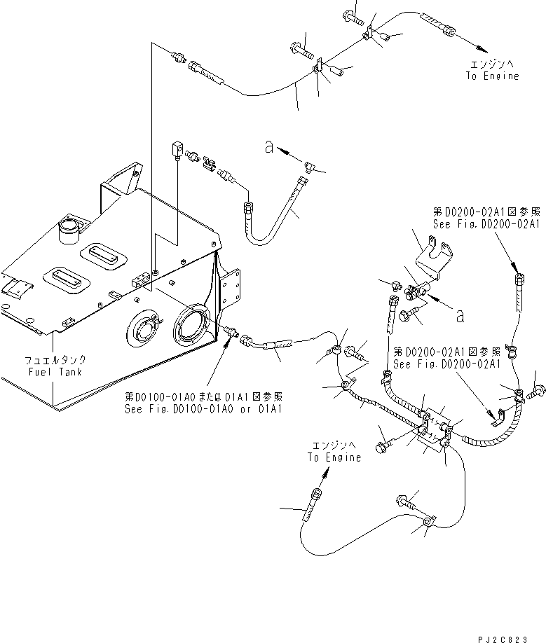 HM350-1R UEL PIPING (WITH WATER SEPARATOR) (1/2)