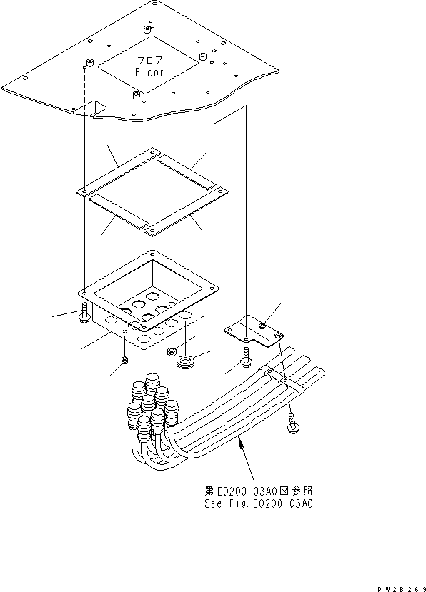 Part 80. FRONT FRAME ELECTRICAL (CAB FLOOR COVER) [E0200-02A0]