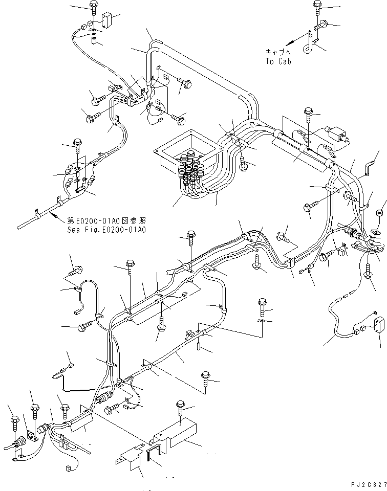 Part 90. FRONT FRAME ELECTRICAL (HARNESS¤ L.H. SIDE) [E0200-03A0]