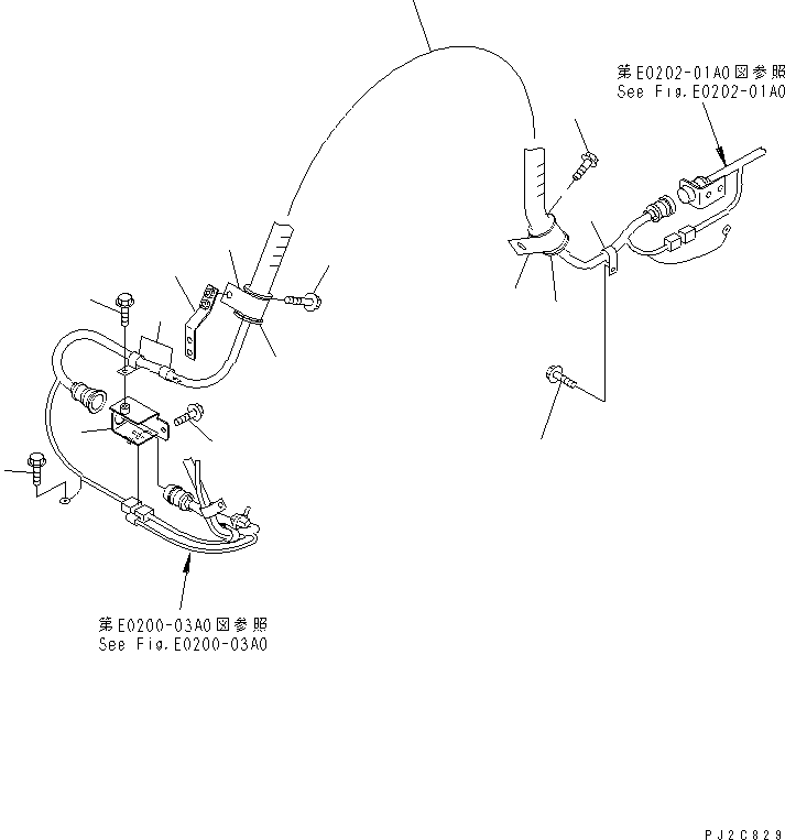 HM350-1R RONT FRAME ELECTRICAL (HITCH HARNESS)