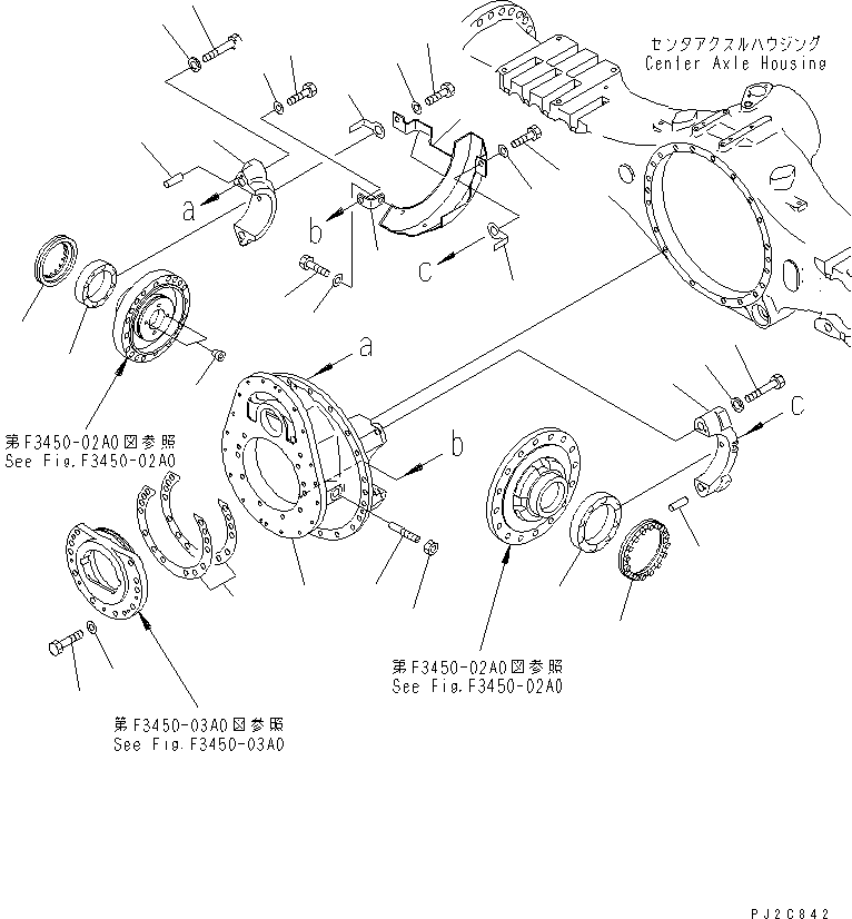 Part 300. CENTER AXLE (CARRIER) [F3450-01A0]