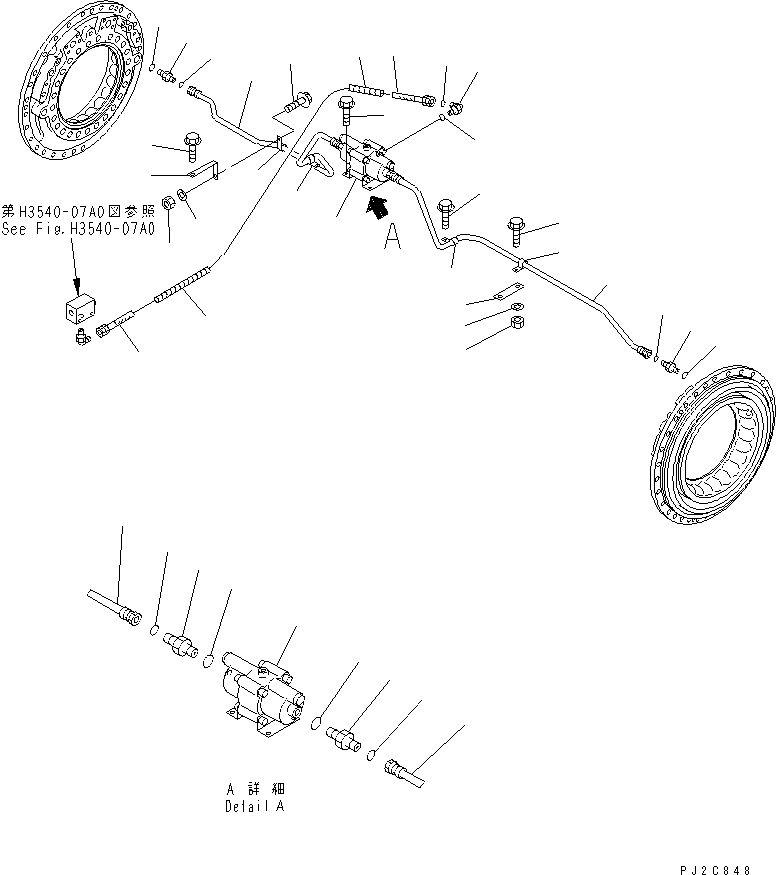 Part 370. CENTER BRAKE PIPING [F3455-01A0]