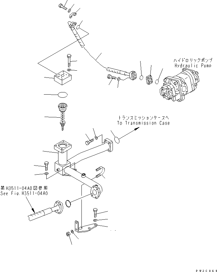 HM350-1R YDRAULIC PUMP (FILTER TO PUMP)