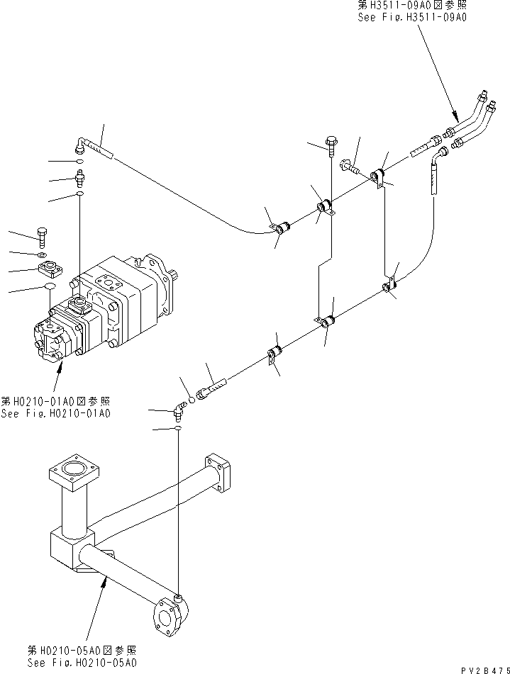 Part 190. HYDRAULIC PUMP (REAR DIFFERENTIAL LOCK LINE) [H0210-09A0]