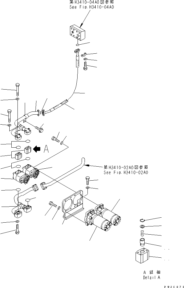 Part 310. HYDRAULIC PIPING (EMERGENCY STEERING LINE) [H3410-07A0]