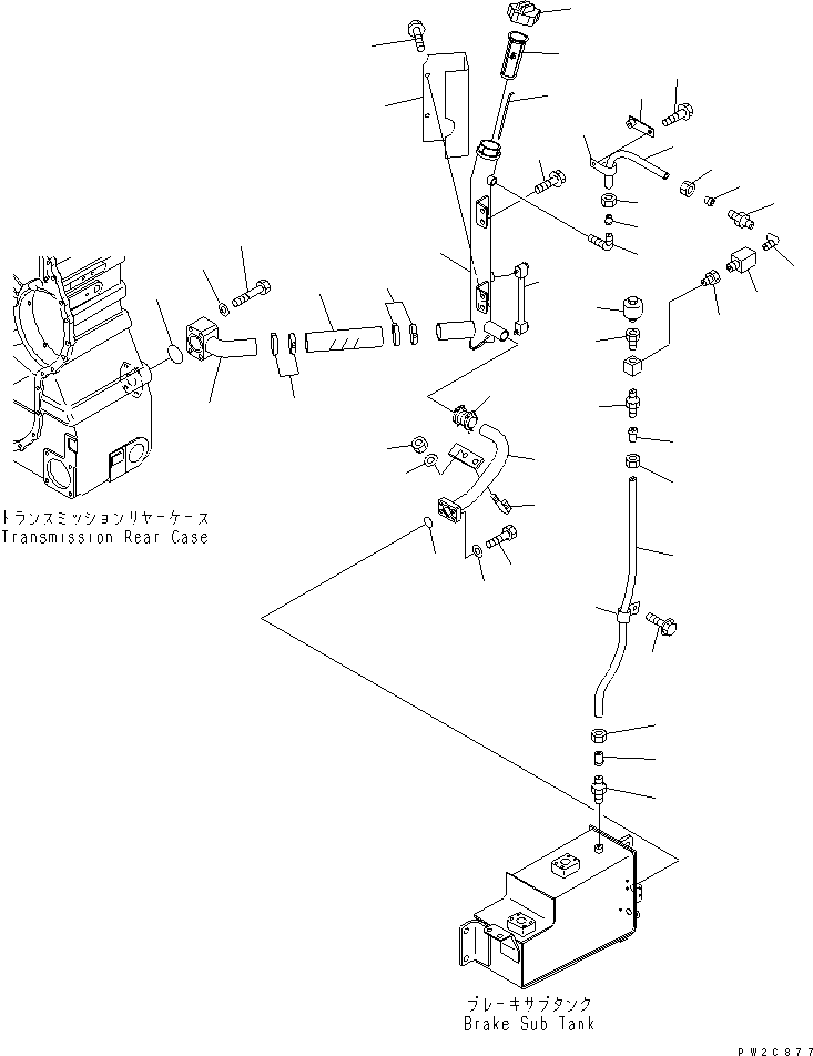 Part 410. BRAKE COOLING PIPING (TRANSMISSION TO BRAKE SYSTEM TANK) [H3511-05A0]