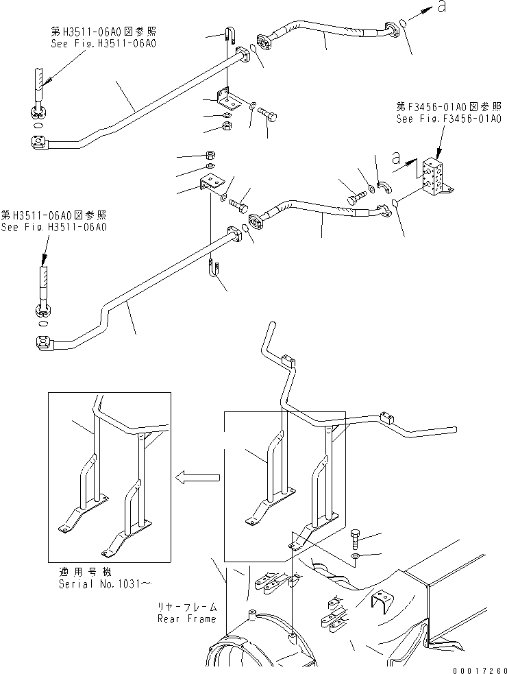 Part 430. BRAKE COOLING PIPING (BRAKE LINE¤ REAR FRAME SIDE¤ 2/2) [H3511-07A0]