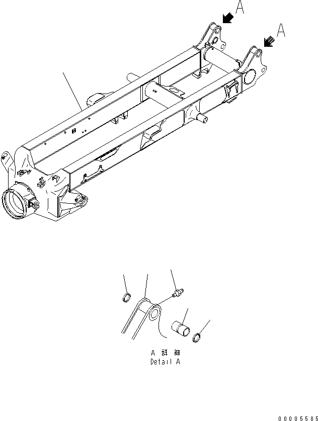 HM350-1R EAR FRAME (FOR TIRE STOPPER)