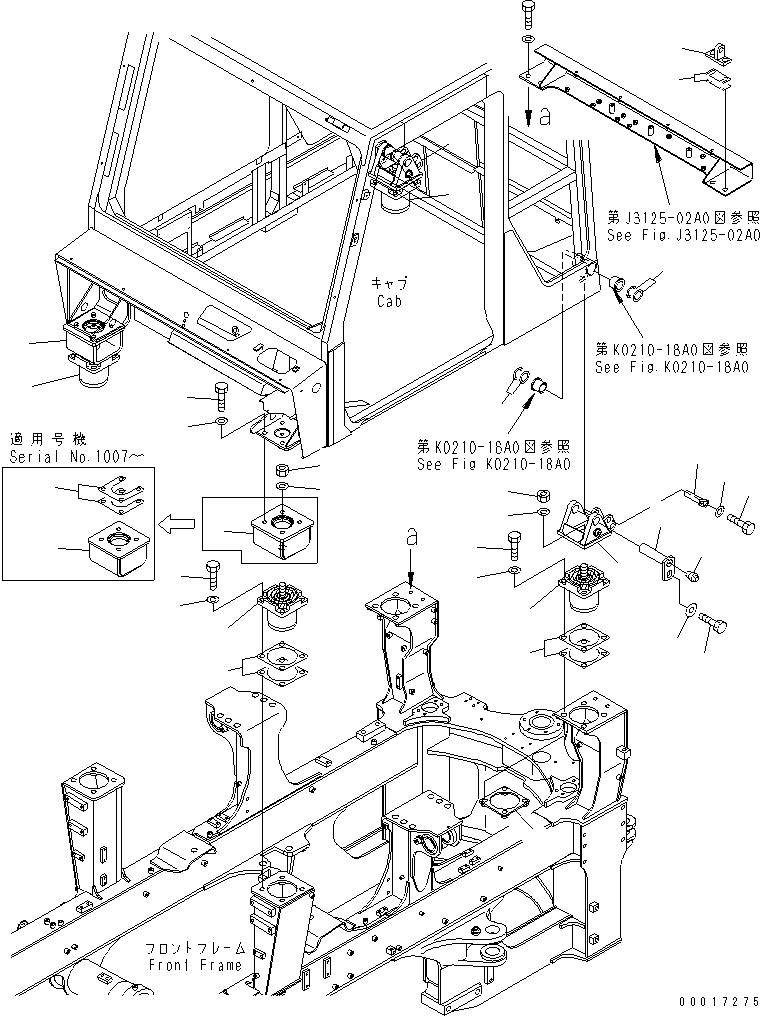 Part 280. CAB MOUNTING PARTS [K0220-01A0]