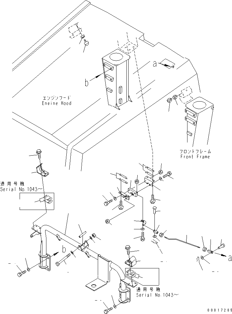 HM350-1R NGINE HOOD AND RELATED PARTS (2/2)