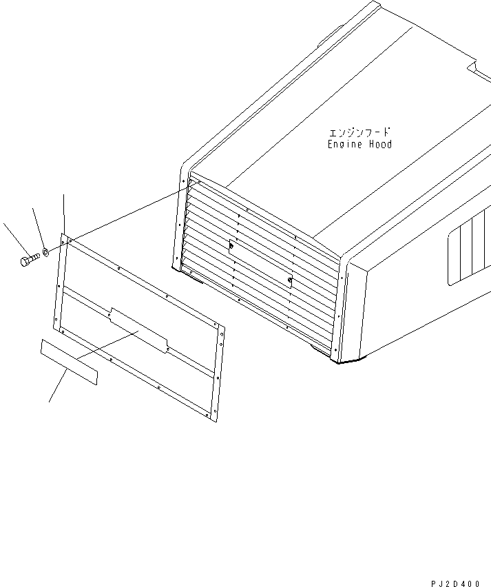 HM350-1R NGINE HOOD AND RELATED PARTS (SAND PROTECT)