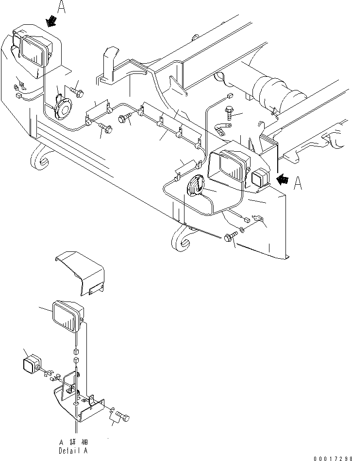 HM350-1R EAD LAMP AND HARNESS