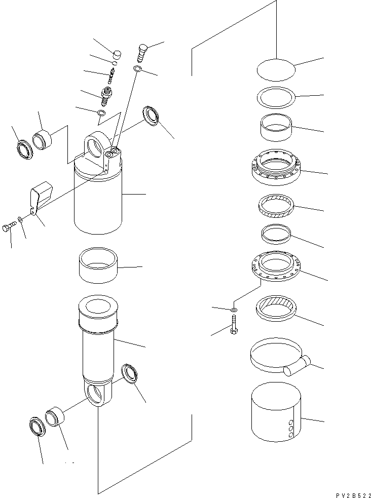 Part 80. FRONT SUSPENSION CYLINDER¤ L.H. (INNER PARTS) [S3100-01A0]