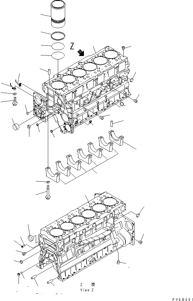 SAA6D0BR YLINDER BLOCK