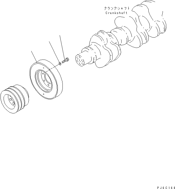 SAA6D0BR IBRATION DAMPER(#110014-)