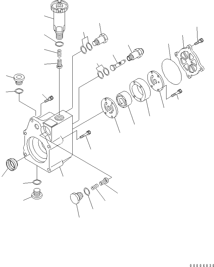 SAA6D0BR UEL SUPPLY PUMP (FEED PUMP) (LOW-VISCOSITY FUEL SPEC.) (REGULATION OF EPA AND EU 2ND) (INNER PARTS)(#111634-)