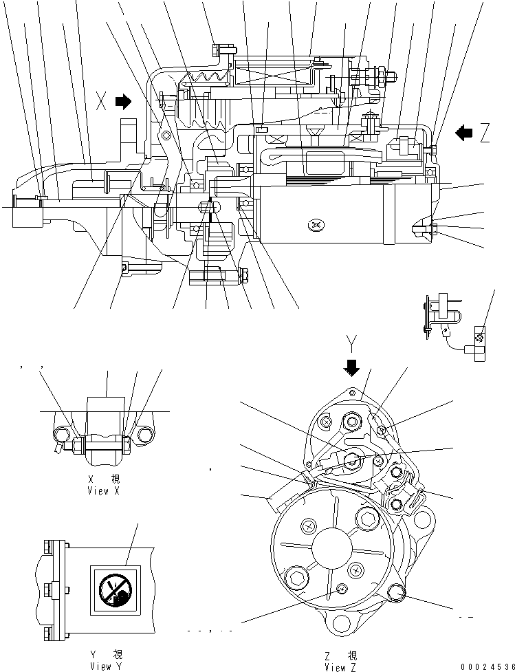 Part 690. STARTING MOTOR (11KW) (INNER PARTS)(#111454-) [A6210-C4C6]