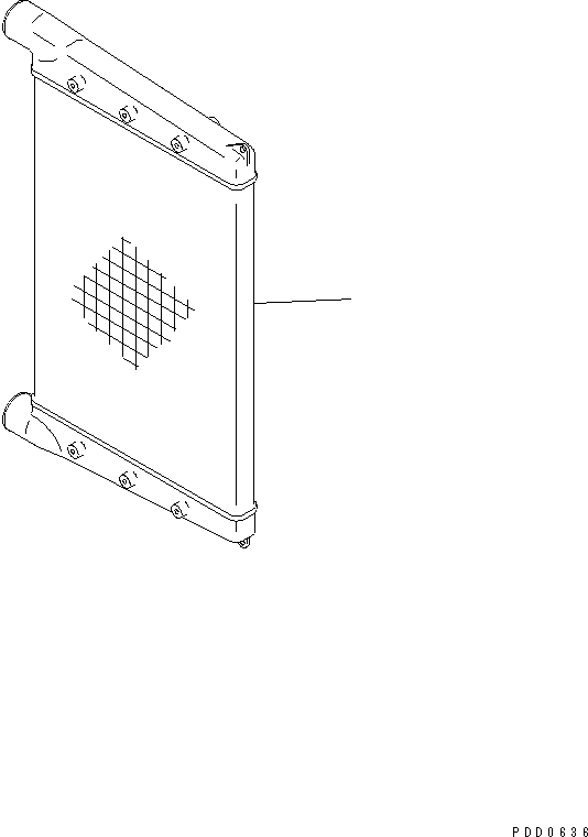 SAA6D0BR FTER COOLER (CHASSIS MOUNT)(#110003-)