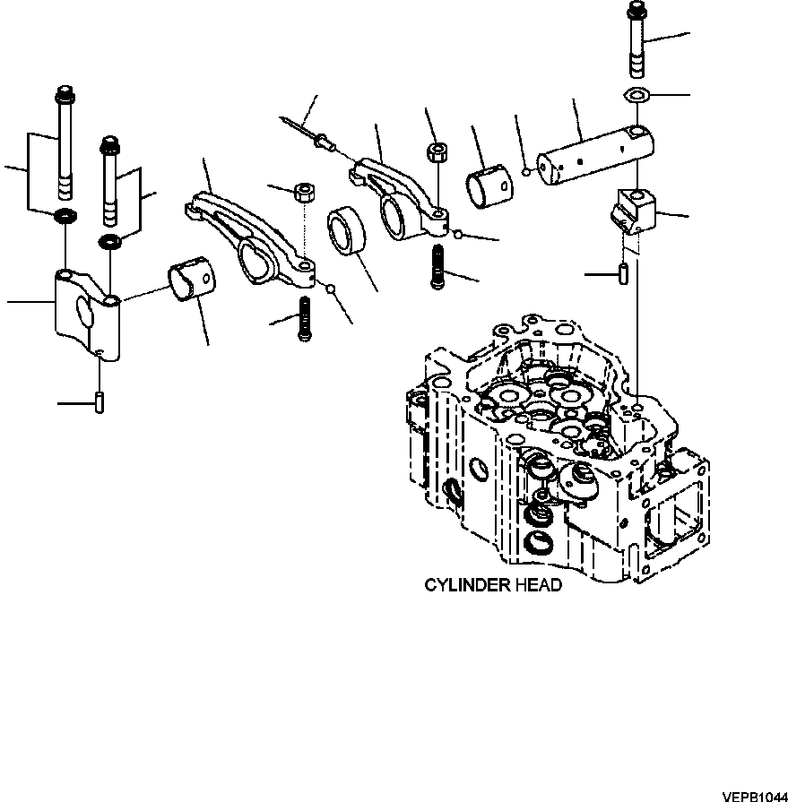 Part |$6. ROCKER LEVER SHAFT ASSEMBLY [A1109-B8A2]