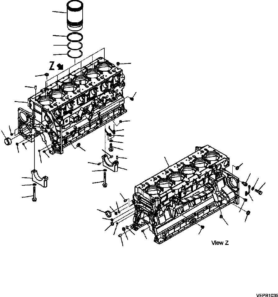 Part |$74. CYLINDER BLOCK [A2103-B8A2]