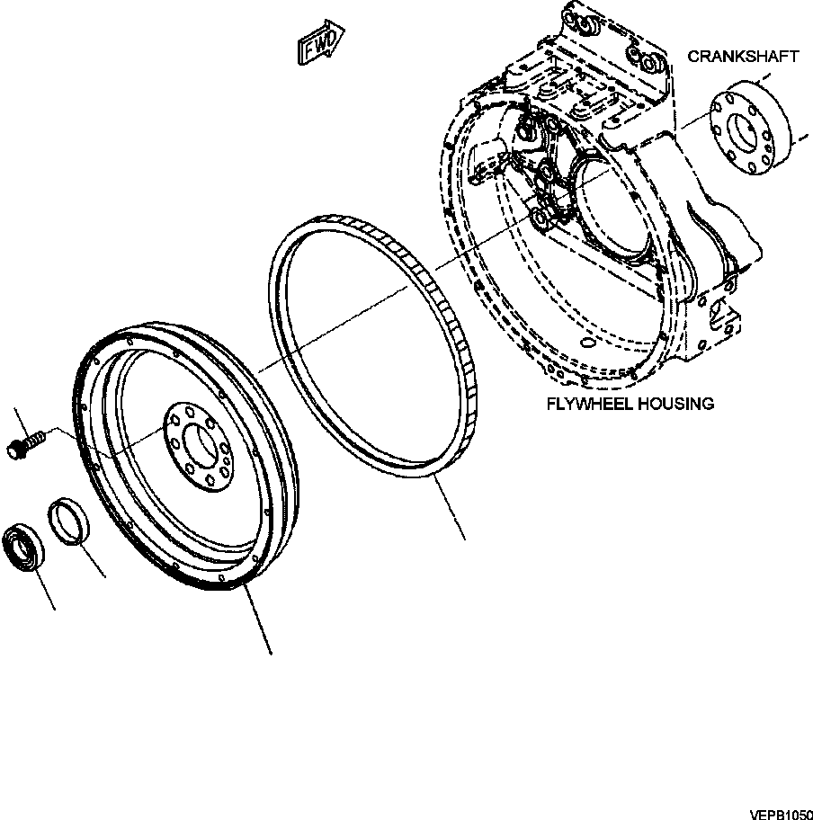 HM350-AE VEPB1050 2118-B8A1 FLYWHEEL