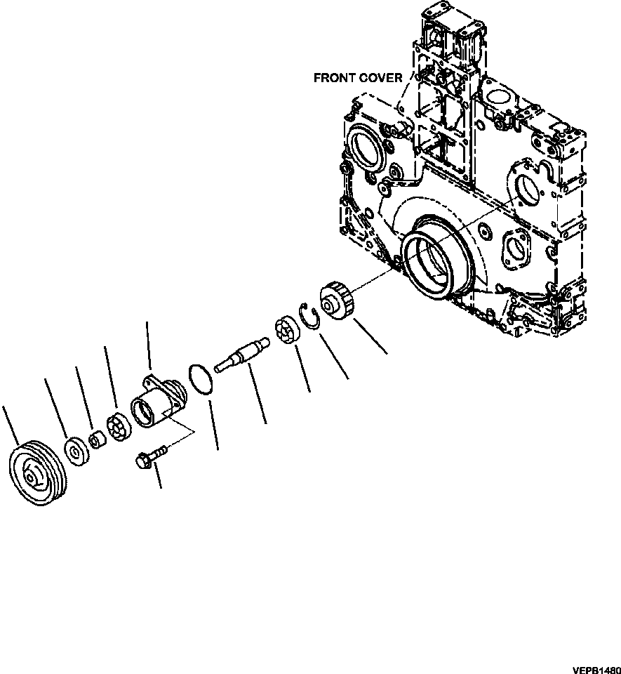 Part |$194. POWER TAKE OFF NON HARDENED PULLEY [A7112-B8A4]