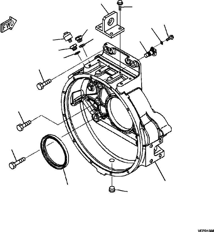 Part |$202. FLYWHEEL HOUSING [A8106-B8A1]