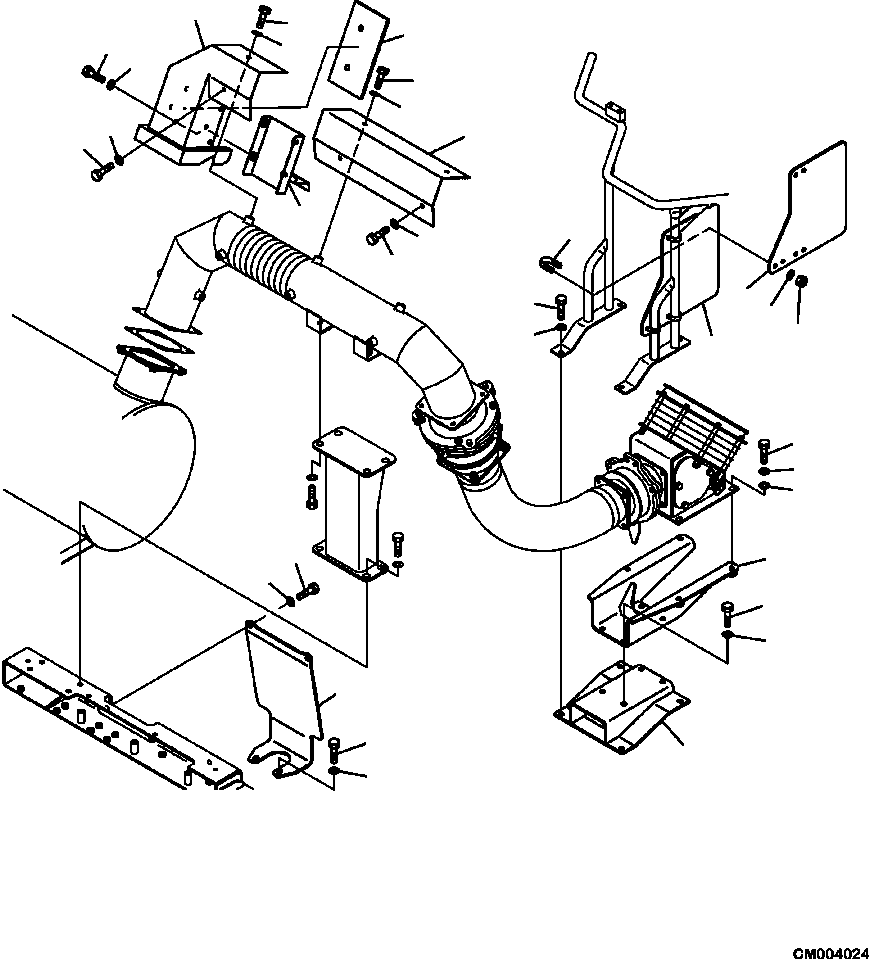 Part |$14. EXHAUST PIPING EXHAUST HEATING BODY (4/4) [B0300-04A0]