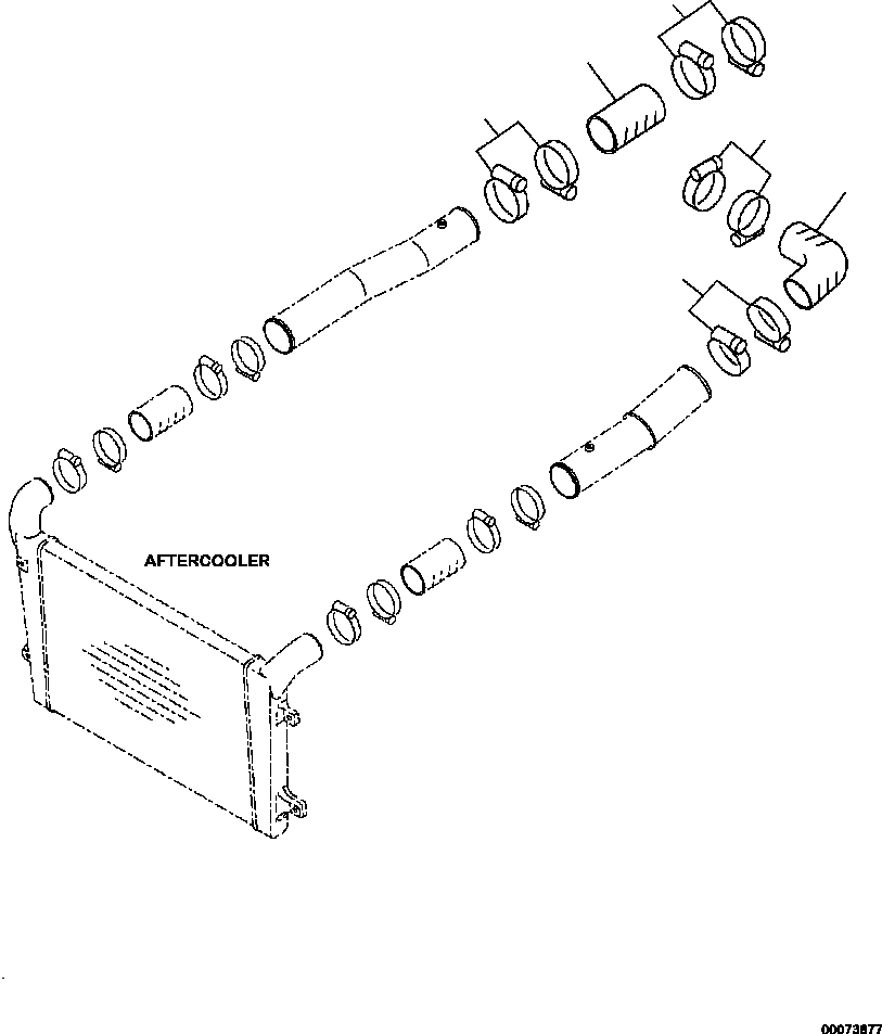 HM350-AE 00073877 0110-04A0 AIR INTAKE AND EXHAUST CONNECTORS