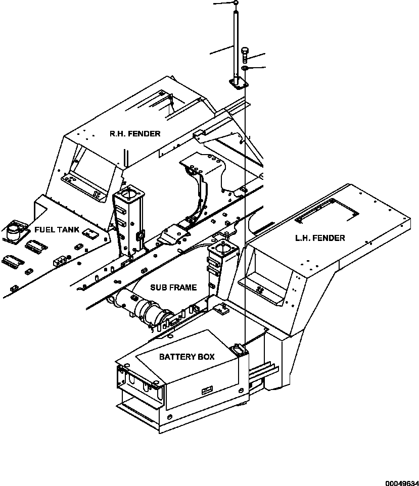 Part |$16. HAND RAIL BATTERY BOX [E0150-10A0]