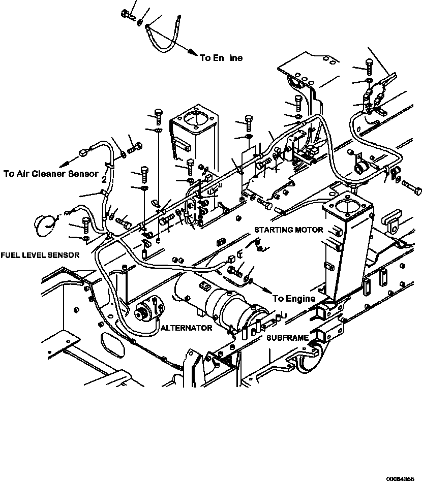 Part |$24. FRONT WIRING HARNESS (1/4) FRONT [E0200-01A0]