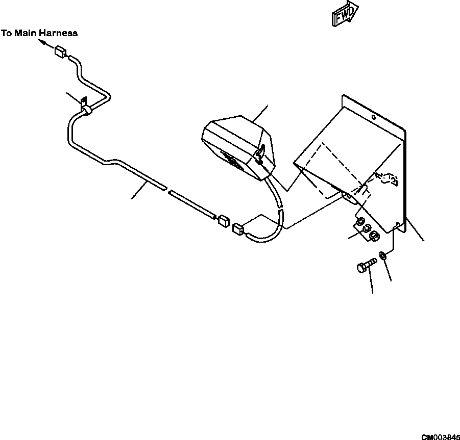 HM350-AE CM003845 0350-01A0 R.H. SIDE LAMP