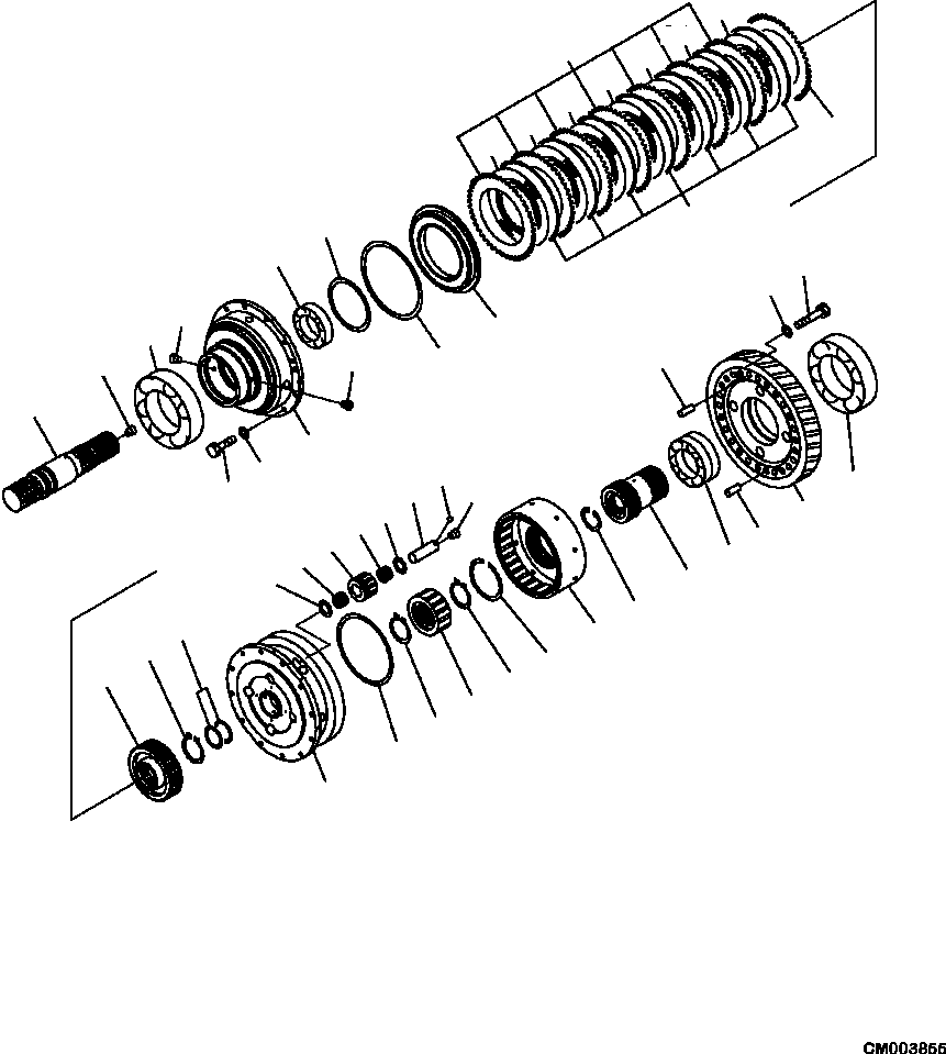 HM350-AE CM003855 3300-57A0 TRANSMISSION DIFFERENTIAL